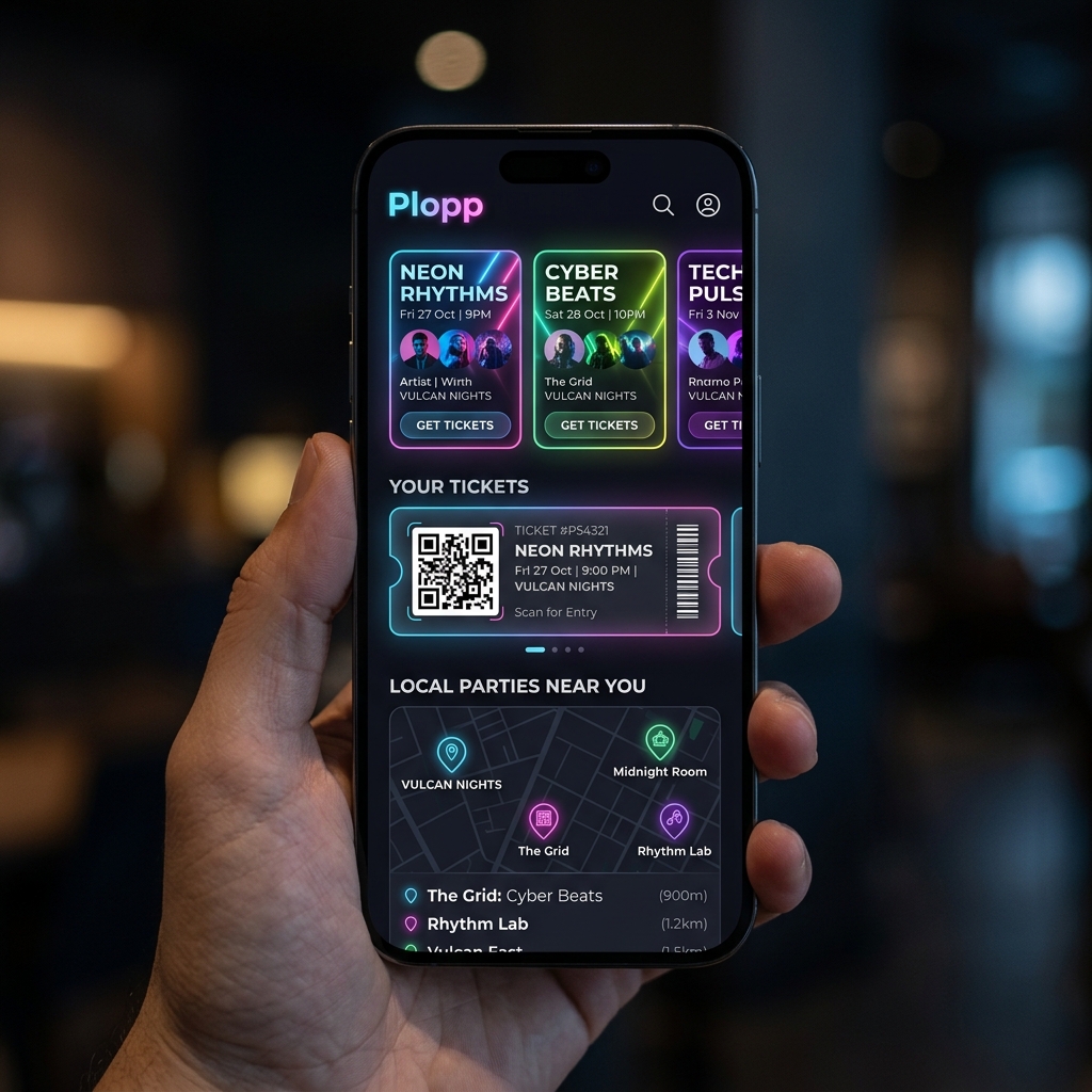 Plopp App Mockup